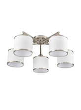 Franklite Sirius 5 Light Fitting Satin Nickel